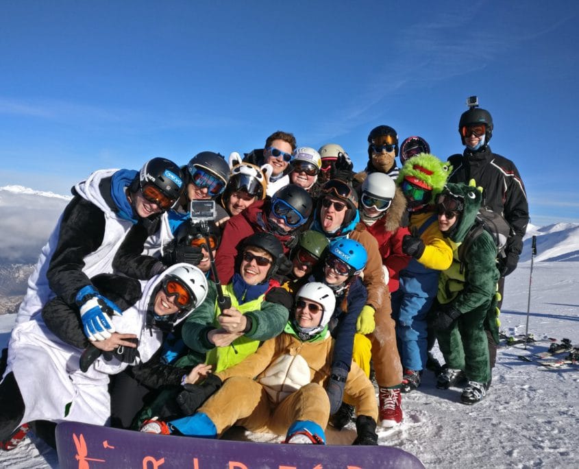 Studenten skivakantie